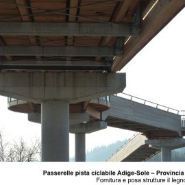 Passerelle pista ciclabile Adige-Sole a Affi (VR)
